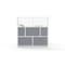 Luxor Expanse Modular Wall Room Divider System - Silver Frame - 70" x 70" Starter Wall MW-7070-FCG - alternate 3